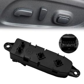 Front Left Driver Side Power Seat Control Switch 87016-JM00A Compatible with Nissan Infiniti Titan 2013-2016 for Murano Pathfinder Rogue 2008-2013 Replace 87066-1AB0A 87081-3JA7A 87081-3JA7B