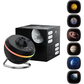 Meteor and Galaxy Projector & 6PCS Film Slides Set - Solar System