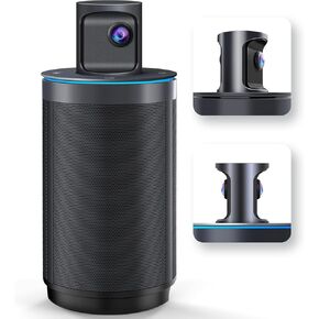 KanDao Meeting 360 Video Conference Camera, 8K Captured 1080P 360 Degree Meeting Room Camera, 8*Mics, 20W Speaker, Smart Tracking Zooming