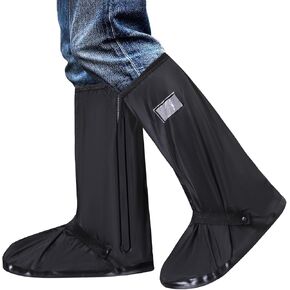 Anti-Slip Waterproof Shoe Covers - Durable, Foldable, Thickened Sole, Unisex, Ideal for Rain, Hiking, Cycling, Mud & Snow