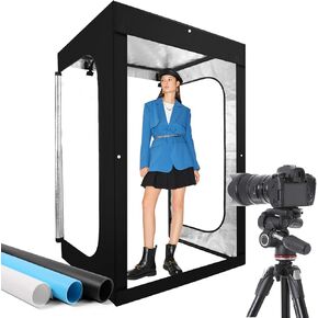 Photo Light Box, 10"x10" Inch Photography Light Box with CRI>95 120 Light Beads. Dimmable Shooting Tent Kit with White Light Warm Ligh. 6 Color Backdrops Photo Booth for Studio Display Small Item.﻿