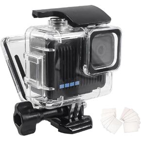 FitStill 196FT/60M Underwater Waterproof Diving Housing Compatible for Go Pro Hero 4K,Protective Dive Case Shell with Mount Hero4K 2024 Action Camera Accessories Kit