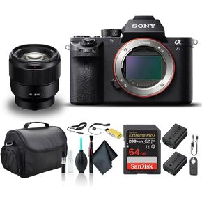 Sony Alpha a7S II Mirrorless Camera ILCE7SM2/B with Sony FE 24-70mm Lens, Soft Bag, Additional Battery, 64GB Card, Card Reader, Plus Accessories