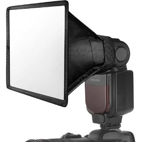 Neewer Flash Diffuser Light Softbox 6 "× 5" ، عالمي ، قابل للانهيار مع حقيبة التخزين المتوافقة مع Canon Nikon Sony Godox Yongnuo Neewer Speedlight