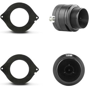 DS18 Pro Sound Bundle - 2X PRO-TW820 Super Tweeters & 2X PRO-TWR3 Speakers Adapter Ring Compatible with Jeep/Chrysler - Elevate Your Jeep/Car Audio Sound System