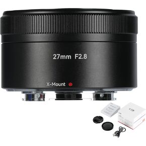 7artisans 27mm F2.8 Auto Focus Camera Lens for Fuji X Mount,APS-C,Large Aperture, Prime,STM AF Cameras Lenses for Fuji X-H,X-T,X-S,X-PRO,X-E,X-A Series,X-H1,X-H2,X-H2S,X-T5,X-T4,X-T3,X-T50,X-T30