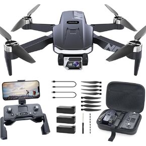 N11 PRO GPS Drone with Camera for Adults 4K UHD, 90 Min Long Flight Time, Long Control Range, Auto Return, Follow Me, Brushless Motor, 5G FPV RC Quadcopter for Beginners