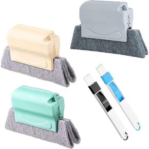 5Pcs Magic Window Cleaning Brush - Groove Gap Corner Crevice Cleaner for Windows and Tracks, Window Track Cleaning Tools