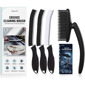 SXhyf Hard Bristle Crevice Cleaning Brush + SXhyf Rotating Crevice Cleaning Brush