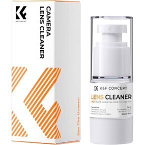K&F Concept Spray and Microfiber Lens Cleaner Care Kit, Non-Flammable Camera Lens Cleaner and Digital Sensor Cleaning Solution,for Coated Lenses, Binoculars, Scopes, Cameras, and Glasses
