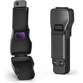 Gimbal Screen Protective Cover for DJI Osmo Pocket 3 Accessories,DJI Pocket3 Handheld Camera Lens Cap Hard Case with Soft Lining, Compact Design, Quick Open/Close, Black