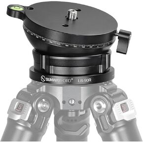 LB-90R 360° Panoramic Leveling Base Tripod Head 55 lbs（25kg） Load Capacity