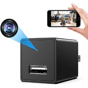 Wireless Smart USB Charger 1080P Spy Home Baby Monitor Surveillance Camera Detector Hidden Home WiFi Security Video Nanny Camera Motion Detection Remote View