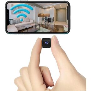 Mini Indoor Security Wireless Home Camera Small Outdoor WiFi Pet Cameras,2025 Upgraded 1296P Tiny Nanny Cam, Wide Angle,Night Vision, Home Indoor Outdoor Camera, No Need WiFi Camera,For Home Security