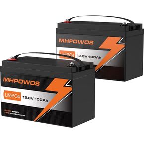 12V 8Ah LiFePO4 Battery, 3000+ Deep Cycles LiFePO4 Lithium Batteries Built-in 8A BMS, Perfect for Solar Battery Charger, Fish Finder, Power Wheels, LED Light, Toys, Off-Grid Applications