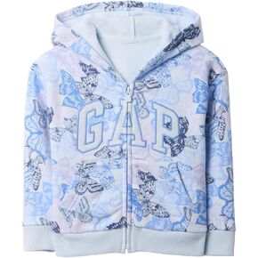 GAP Baby Girls Logo Full Zip Hoodie Hooded Sweatshirt