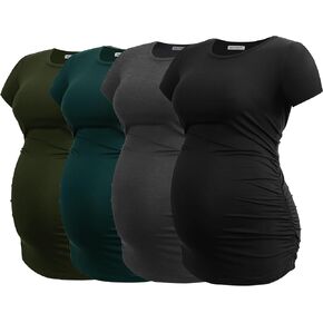 SmallShow Women 4 Pack Pack Termts Maternity Torts Short Sleeve Top Tops Comple in Kuwait