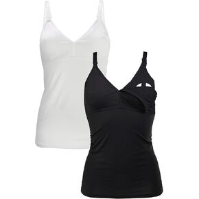 Herzmutter Women Nursing Tank top Adjustable Straps Pack of 2 Breastfeeding cami Postpartum Clothes desgined in Germany 5420