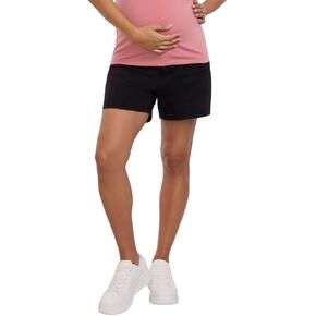 Motherhood Maternity Women's Under The Belly Utility Pregnancy Pocket Short