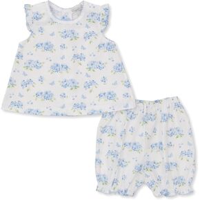 Kissy Kissy Baby Girls Infant Heavenly Hydrangeas Blue Print Woven Sunsuit
