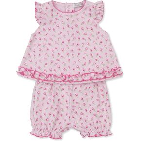 Kissy Kissy Baby Girls Infant Tulip Blossoms Print Pink Sunsuit