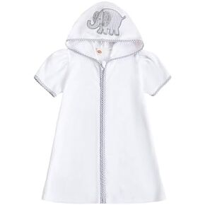 woshilaocai Toddler Baby Swim Cover Up Boy Girl Terry Cloth Hooded Zip-up Cover Ups for Swimwear Summer Beach