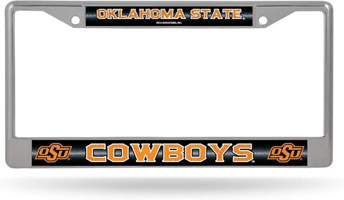 Rico Industries NCAA Bling Chrome License Plate Frame with Glitter Accent, Colorado State Rams in Saudi Arabia