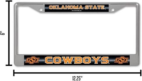 Rico Industries NCAA Bling Chrome License Plate Frame with Glitter Accent, Colorado State Rams in Saudi Arabia