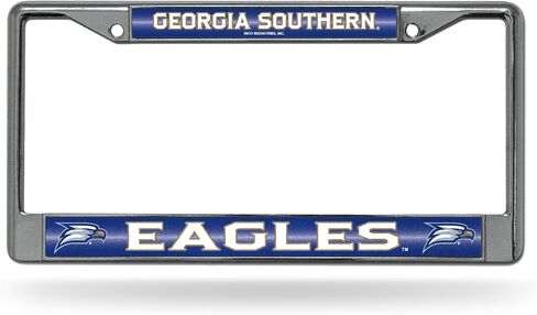 Rico Industries NCAA Bling Chrome License Plate Frame with Glitter Accent, Colorado State Rams in Saudi Arabia