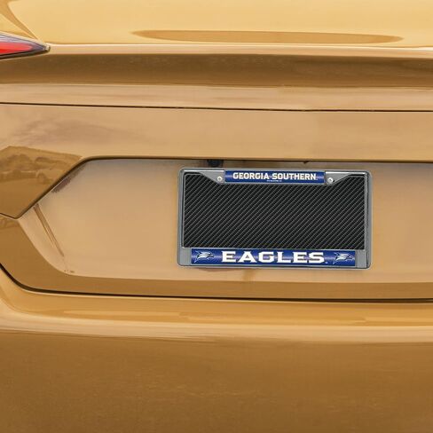 Rico Industries NCAA Bling Chrome License Plate Frame with Glitter Accent, Colorado State Rams in Saudi Arabia