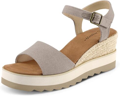 Mysoft Womens Espadrille Wedge Sandals Eva Sole Platfor in Kuwait