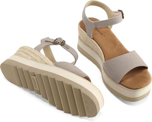 Mysoft Womens Espadrille Wedge Sandals Eva Sole Platfor in Kuwait