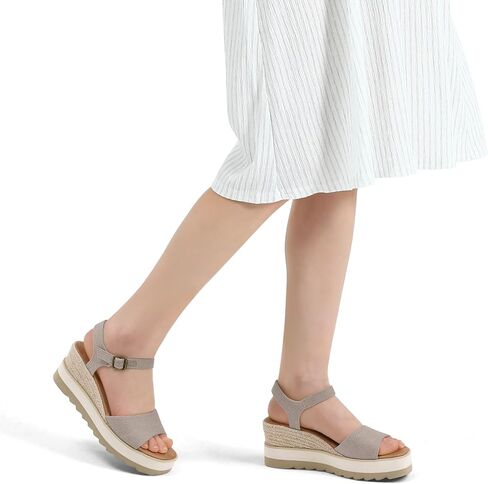 Mysoft Womens Espadrille Wedge Sandals Eva Sole Platfor in Kuwait