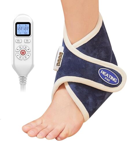 JOBYNA 2 عبوة من لفافة الكاحل المُدفأة لتخفيف آلام الكاحل، أجهزة تدفئة الكاحل الكهربائية العميقة الاختراق للنساء والرجال، 86 درجة فهرنهايت - 158 درجة فهرنهايت وإيقاف تلقائي in Kuwait