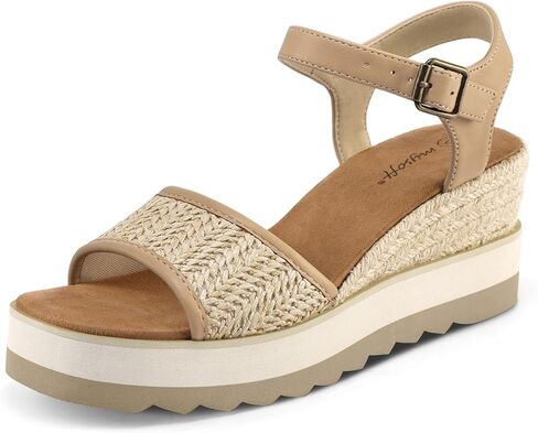 Mysoft Womens Espadrille Wedge Sandals Eva Sole Platfor in Kuwait