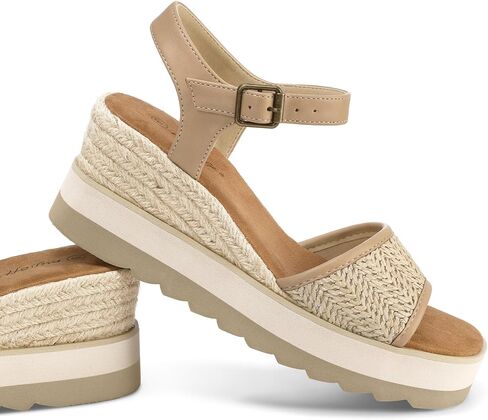 Mysoft Womens Espadrille Wedge Sandals Eva Sole Platfor in Kuwait