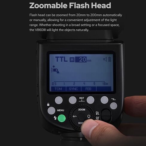 Godox V1 C U V1C U On Camera Flash Round Head TTL Speedlite 1/8000s HSS 1.5s Recycle Time 2.4G Wireless Control with LED Modeling Light Battery Compatible with Canon R5 R6 R8 700D 850D Cameras in Saudi Arabia