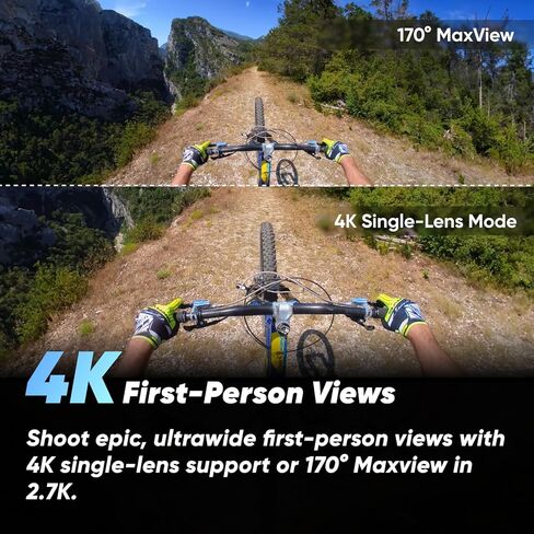 Insta360 x3 - كاميرا Action 360 مقاومة للماء مع 1/2 "مستشعر 48 ميجابكسل ، 5.7k 360 فيديو HDR النشط ، 72 ميجابكسل 360 صورة ، 4K عدسة واحدة ، وضع 60FPS لي ، التثبيت ، 2.29" in Kuwait