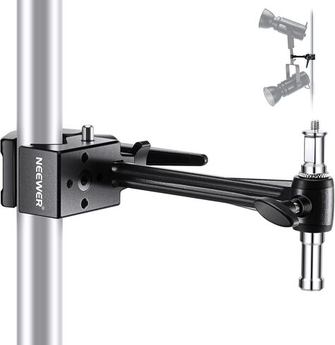 NEEWER 21" Magic Arm Camera Mount with Super Clamp, Overhead Desk Mount with 360° Dual Ball Head, 1/4" 3/8" 5/8" Stud Adapter for PA073 PA074 Phone Cage Rig DSLR Camera Monitor Video Light, UA018 in Saudi Arabia