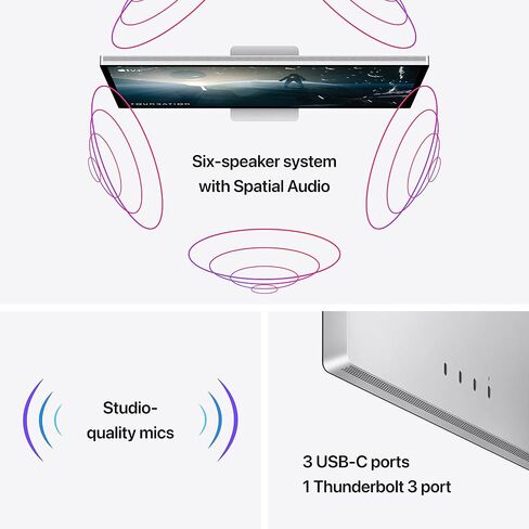 Apple Studio Display - Standard Glass - Tilt-Adjustable Stand ​​​​​​​with AppleCare+ (3 Years) in Saudi Arabia