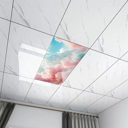 2Pack Flowers Light Light Wover for Classroom و Magnetic Drop Seiling Film Filter ، والقضاء in Saudi Arabia