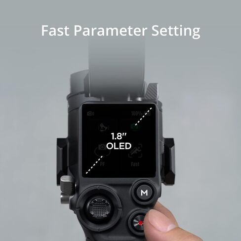 DJI RS 4 Mini, Gimbal Stabilizer for Camera Canon/Sony/Panasonic/Nikon/Fujifilm, Auto Axis Locks, 2kg/4.4lbs Payload, Intelligent Tracking, Camera Gimbal, Native Vertical Shooting in Kuwait