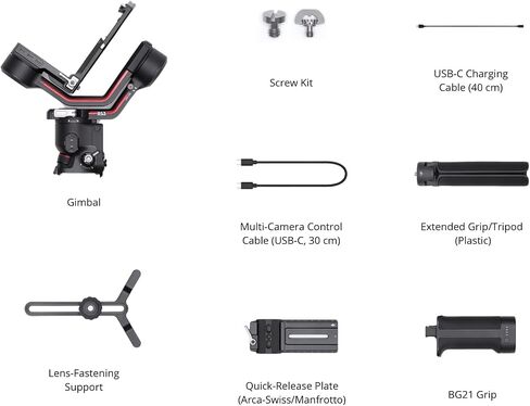 DJI RS 4 Mini, Gimbal Stabilizer for Camera Canon/Sony/Panasonic/Nikon/Fujifilm, Auto Axis Locks, 2kg/4.4lbs Payload, Intelligent Tracking, Camera Gimbal, Native Vertical Shooting in Kuwait