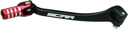 SCAR Folding Gear Shift Lever Shifter Pedal Forged Compatible with Honda CR 125 CR125 83-07 - Red in Saudi Arabia