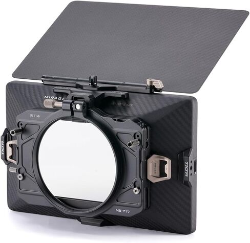 Tilta Mirage Pro Matte Box - 95mm Single Backing Kit | Carbon Fiber | Starter Kit | Clamp On to Cine Lenses | Expandable Design | Lightweight Construction in Saudi Arabia