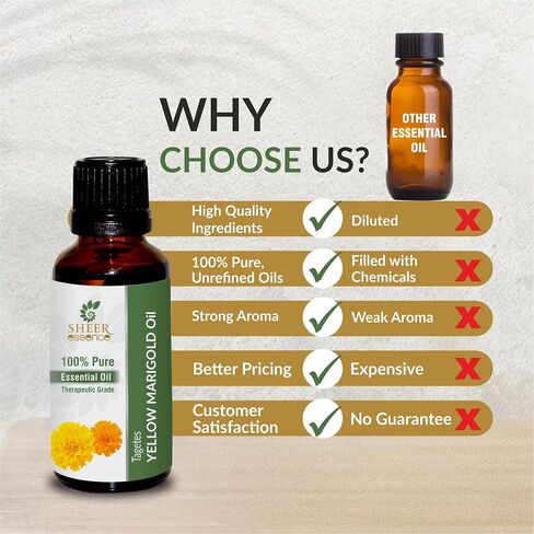 Helichrysum Oil -(Helichrysum Italicum)- Essential Oil 100% Pure Natural Undiluted Uncut Therapeutic Grade Oil 0.16 Fl.OZ in Kuwait