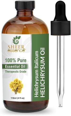 Helichrysum Oil -(Helichrysum Italicum)- Essential Oil 100% Pure Natural Undiluted Uncut Therapeutic Grade Oil 0.16 Fl.OZ in Kuwait
