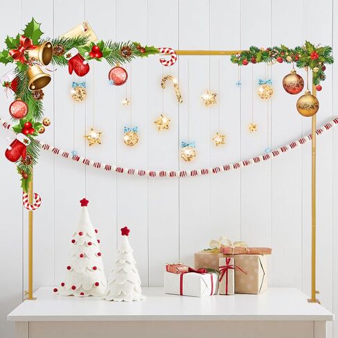 DDMY Arch Backdrop Stand, Gold Metal Balloon Arch Stand Set of 3 (7.2FT/6.6FT/6FT) for Wedding Ceremony Birthday Party Baby Shower Graduation Ceremony Photo Backdrop Other Occasions Decoration in Saudi Arabia
