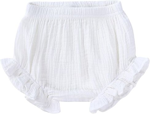 Century Star Baby Bloomers for Toddler Diaper Covers for Girls Ruffle Baby Shorts Infant Solid Underwear Newborn in Kuwait