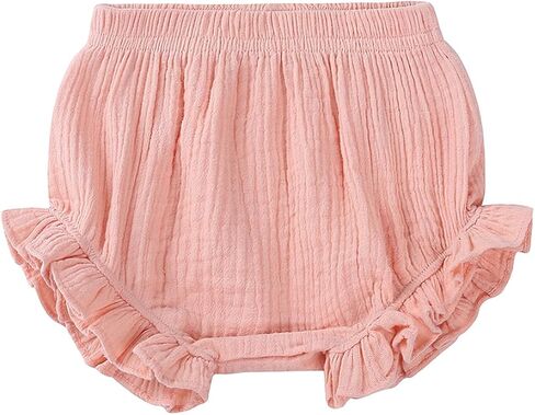 Century Star Baby Bloomers for Toddler Diaper Covers for Girls Ruffle Baby Shorts Infant Solid Underwear Newborn in Kuwait
